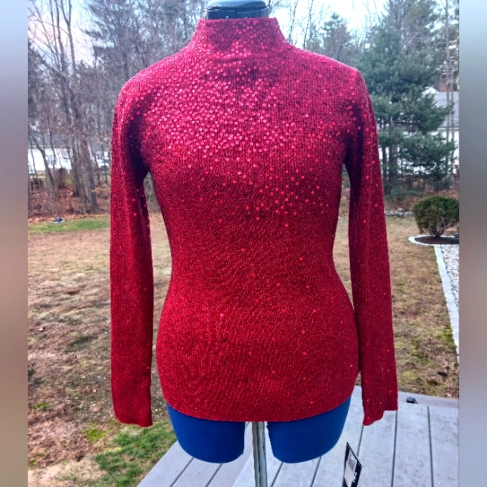 NWT Vintage Sequin Sweater by Once Again